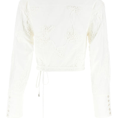 Rotate Birger Christensen Wrap Cotton Shirt