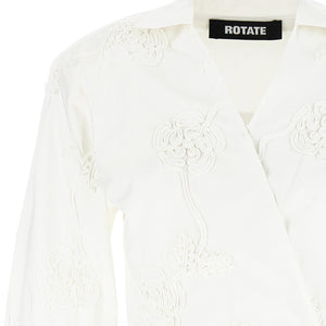 Rotate Birger Christensen Wrap Cotton Shirt
