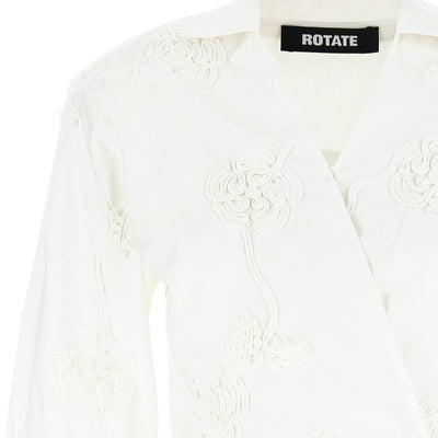 Rotate Birger Christensen Wrap Cotton Shirt