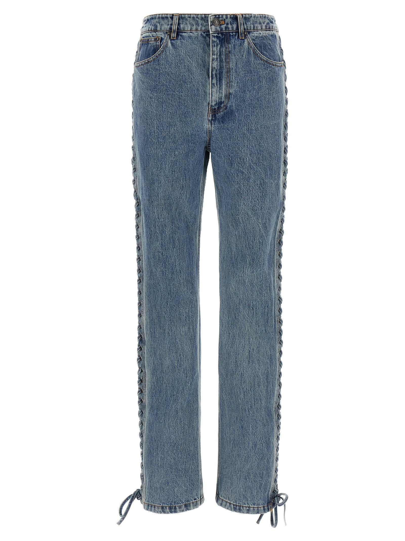 Rotate Birger Christensen Laced Straight Leg Jeans