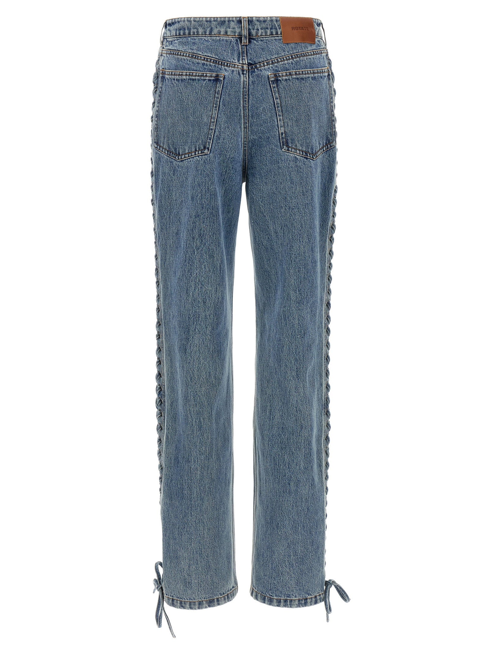 Rotate Birger Christensen Laced Straight Leg Jeans
