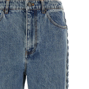 Rotate Birger Christensen Laced Straight Leg Jeans
