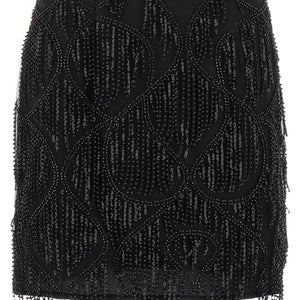 Rotate Birger Christensen Beaded Fringed Skirt