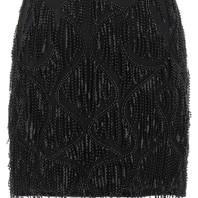 Rotate Birger Christensen Beaded Fringed Skirt