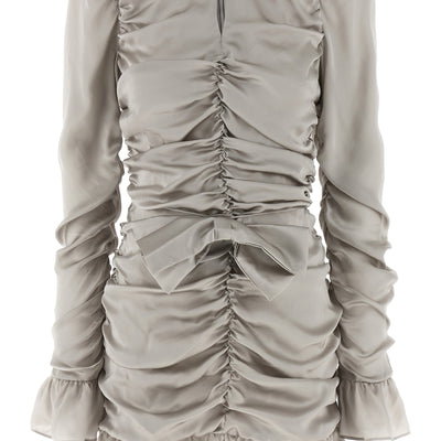 Rotate Birger Christensen Ls Mini Bow Dress