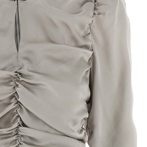 Rotate Birger Christensen Ls Mini Bow Dress