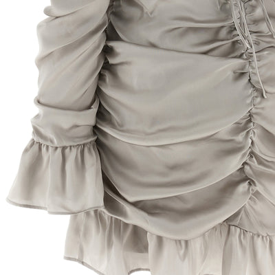 Rotate Birger Christensen Ls Mini Bow Dress