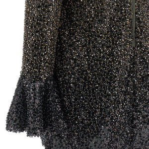 Rotate Birger Christensen Beaded Ls Mini Dress