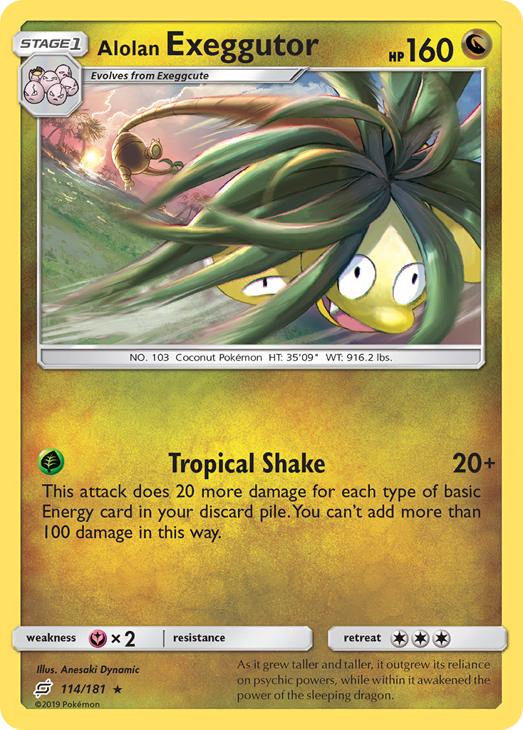 Alolan Exeggutor - 114/181 - Rare