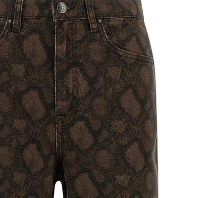 Rotate Birger Christensen Animal Print Jeans