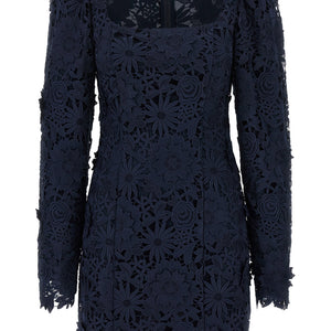 Rotate Birger Christensen 3d Lace Ls Mini Dress