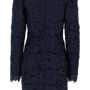 Rotate Birger Christensen 3d Lace Ls Mini Dress