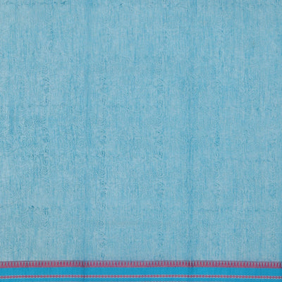 Hand block printed south cotton saree