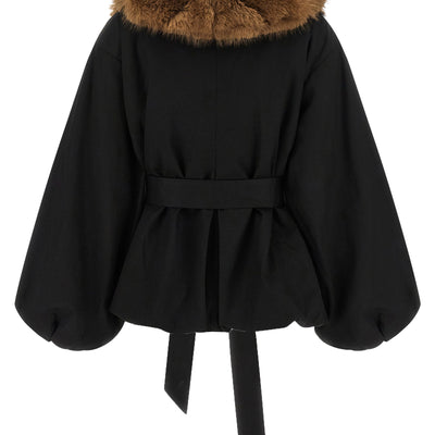 Rotate Birger Christensen Faux Fur Collar Jacket