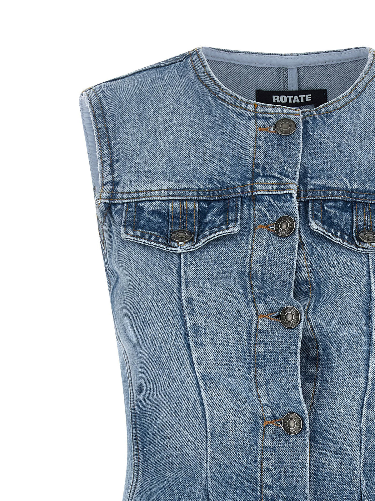 Rotate Birger Christensen Flared Denim Top
