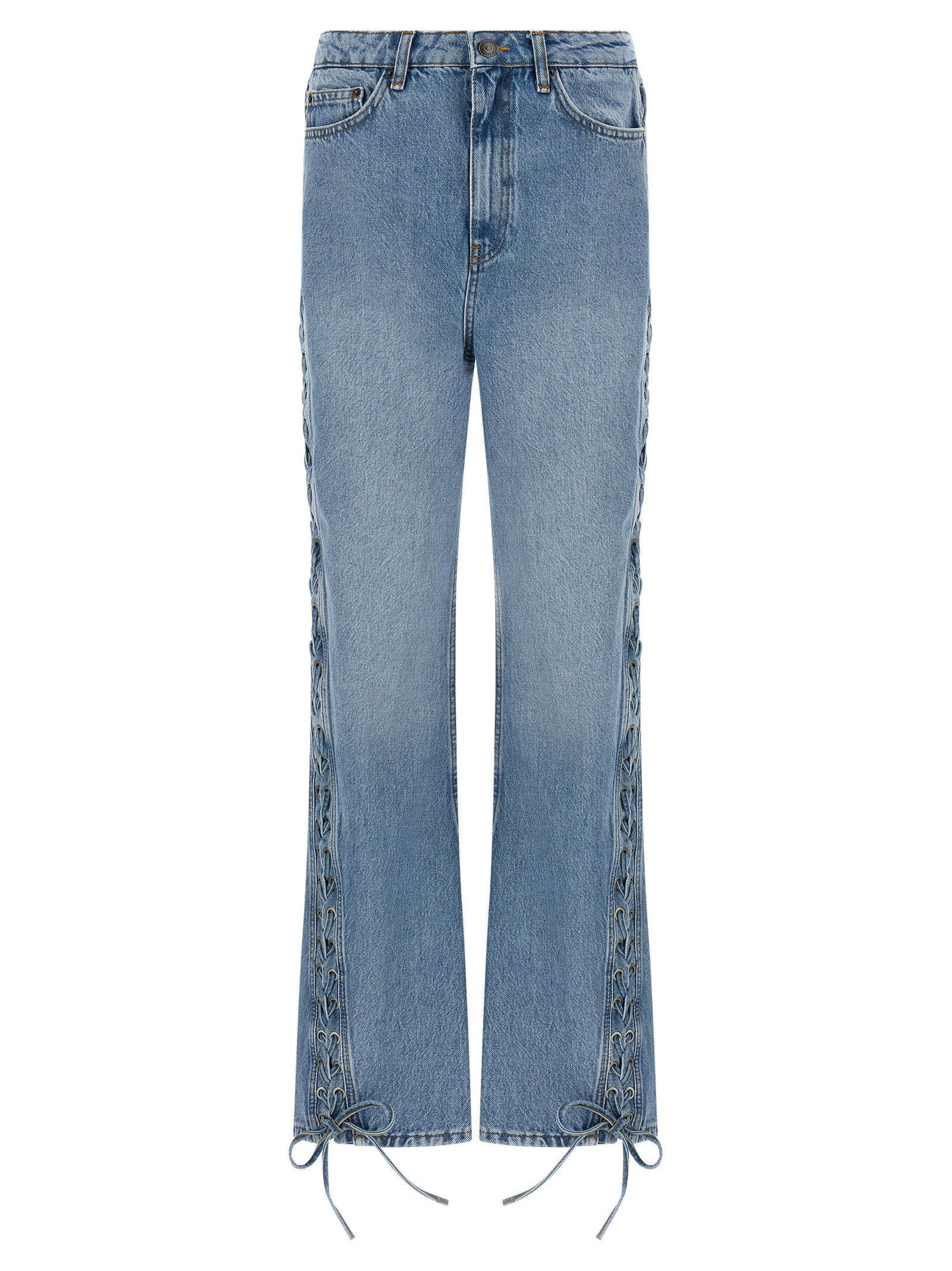 Rotate Birger Christensen Twisted Lacing Jeans