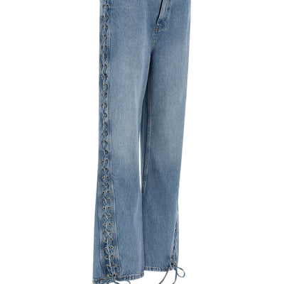 Rotate Birger Christensen Twisted Lacing Jeans