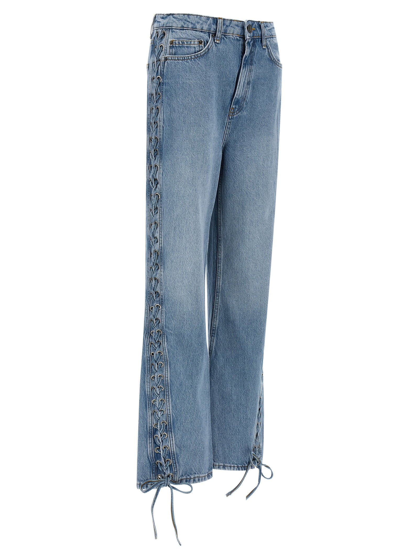 Rotate Birger Christensen Twisted Lacing Jeans