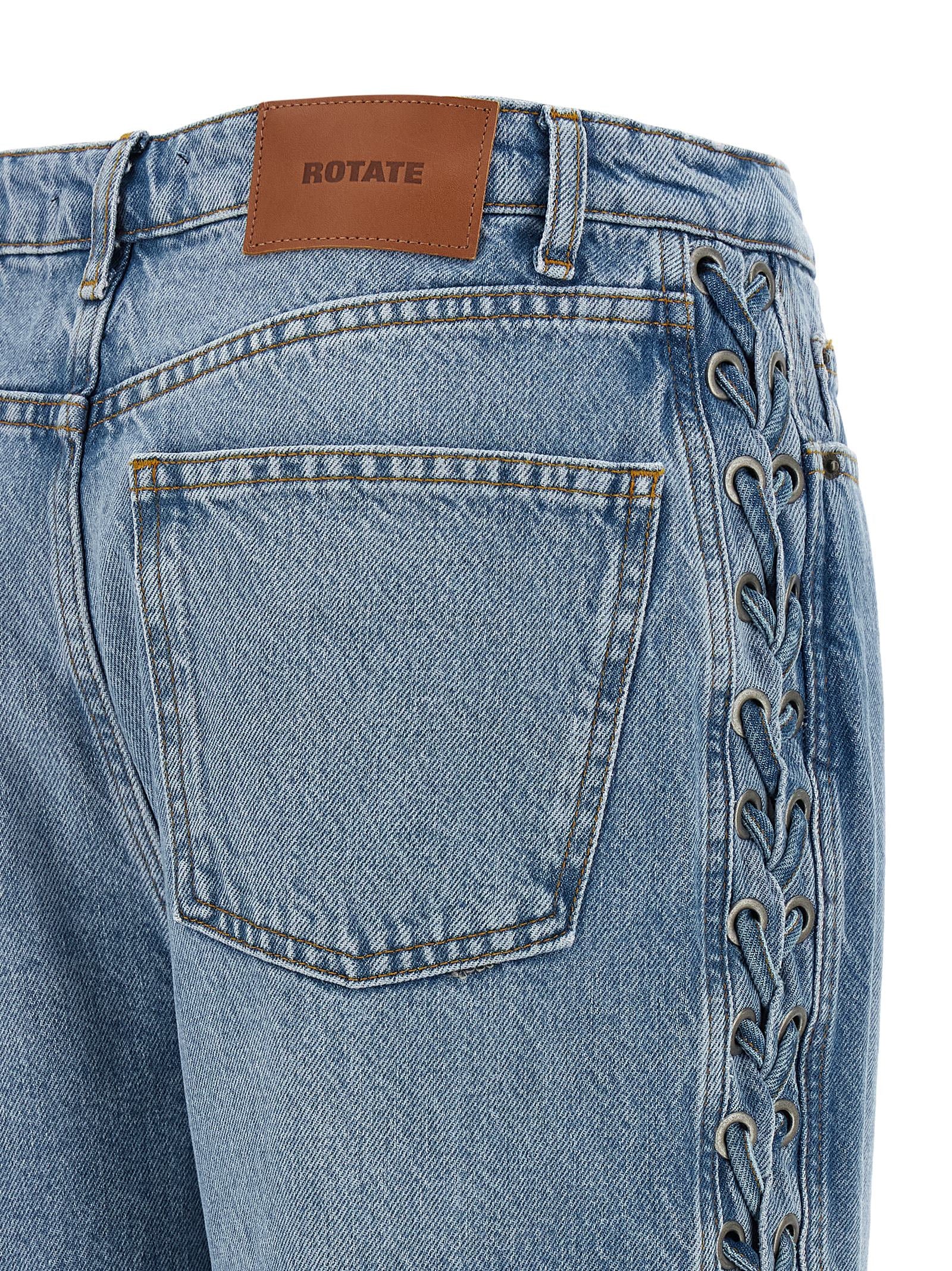 Rotate Birger Christensen Twisted Lacing Jeans