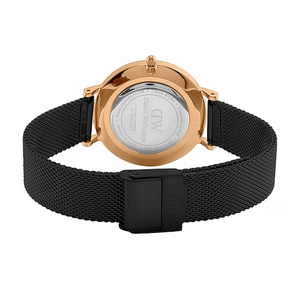 Petite Ashfield Black & Silver Stainless Steel