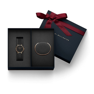 Petite Ashfield Black & Silver Stainless Steel