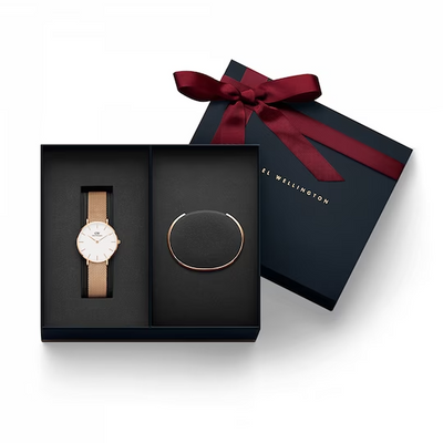Petite Melrose White & Rose Gold