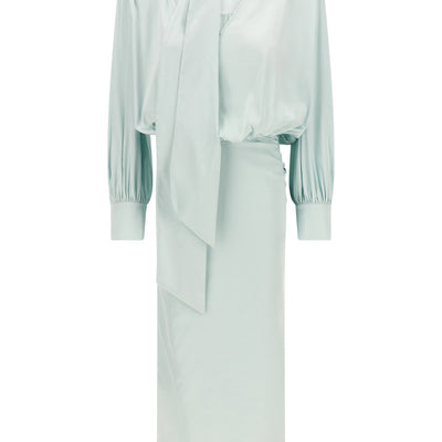 Rotate Birger Christensen Ruched Long Dress