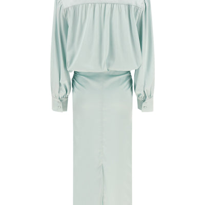 Rotate Birger Christensen Ruched Long Dress