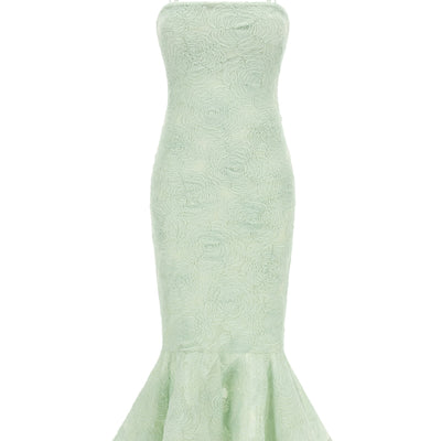 Rotate Birger Christensen Flower Mesh Flounce Dress