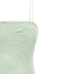 Rotate Birger Christensen Flower Mesh Flounce Dress