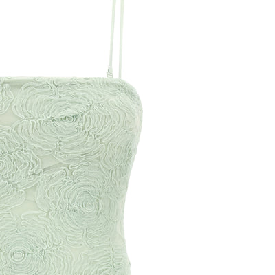 Rotate Birger Christensen Flower Mesh Flounce Dress