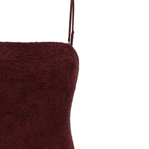 Rotate Birger Christensen Flower Mesh Flounce Dress