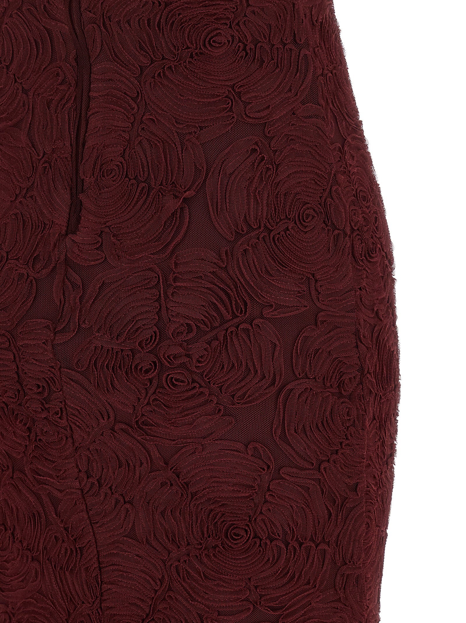 Rotate Birger Christensen Flower Mesh Flounce Dress