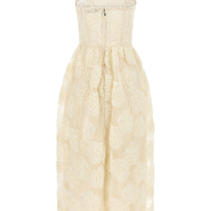 Rotate Birger Christensen Flower Mesh Midi Dress