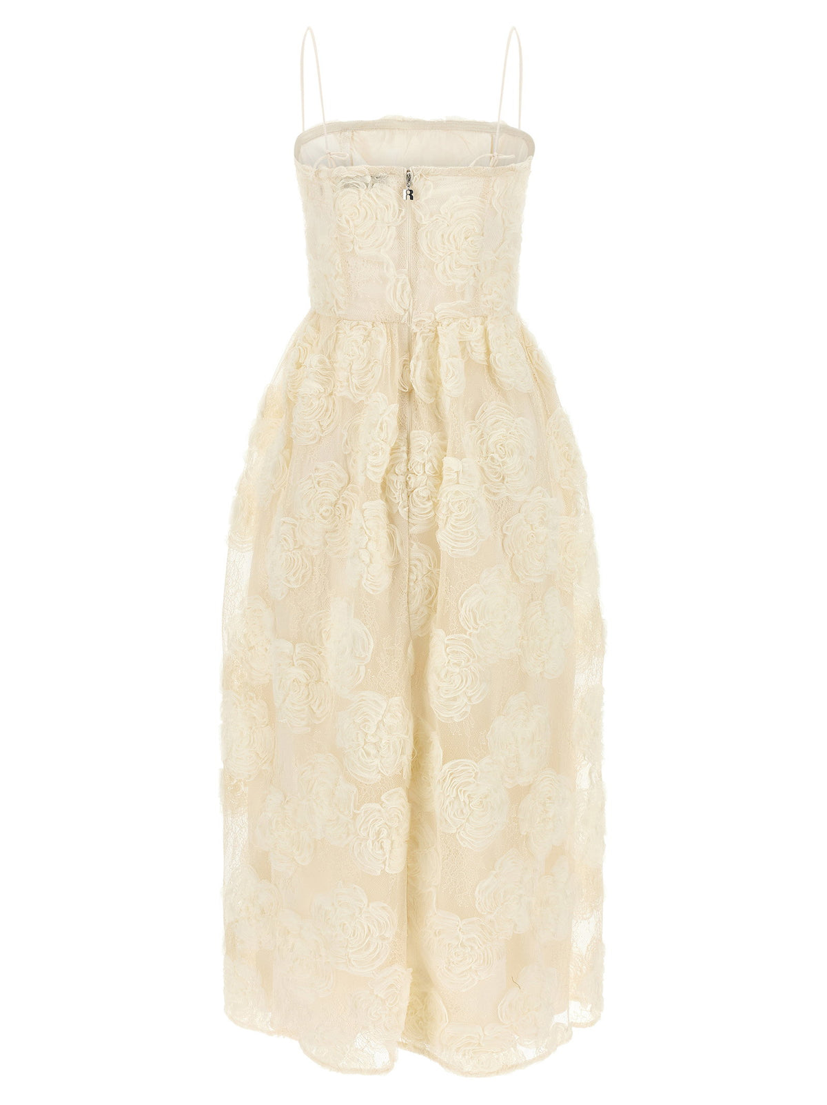 Rotate Birger Christensen Flower Mesh Midi Dress