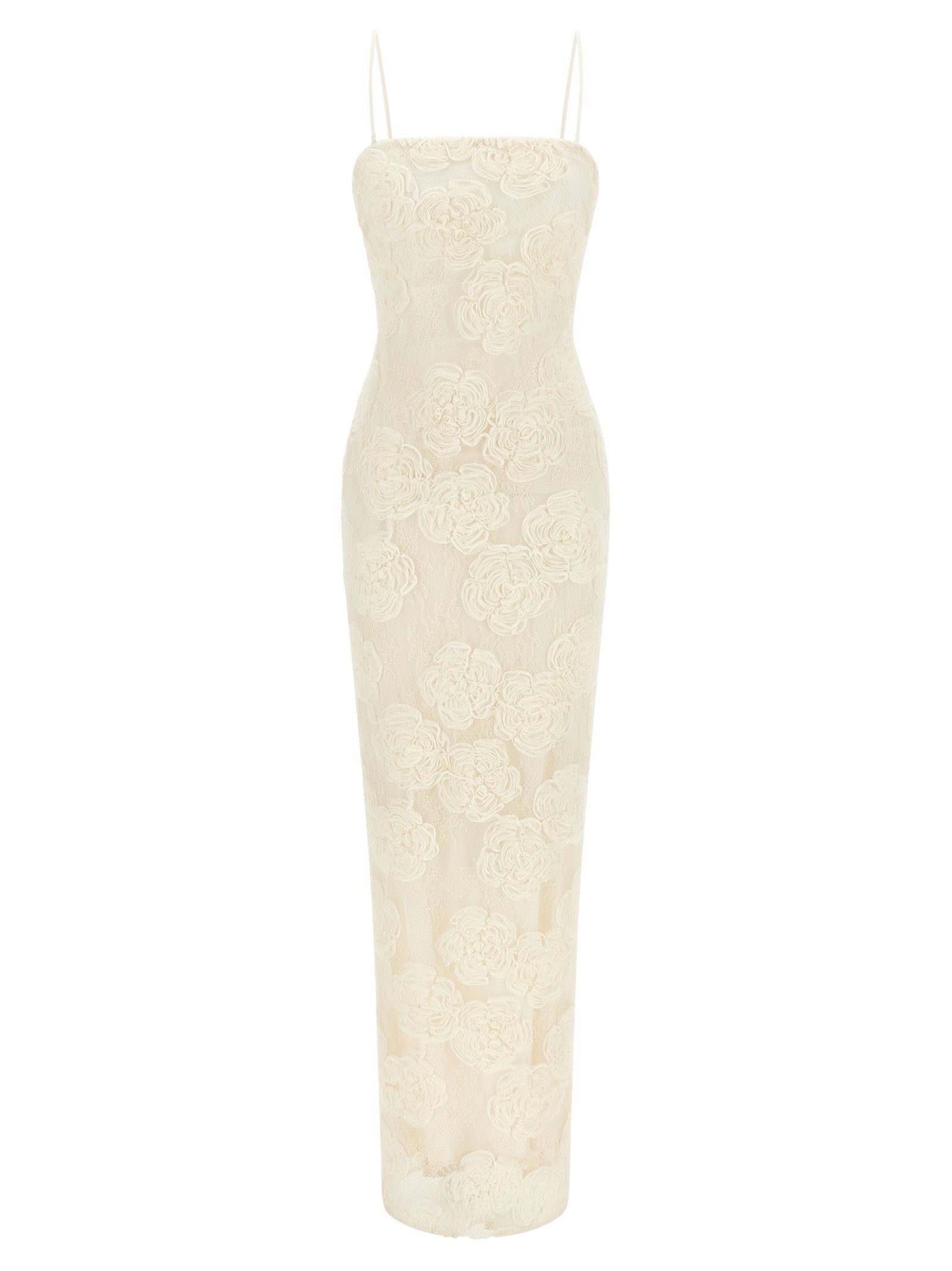 Rotate Birger Christensen Flower Mesh Tube Dress