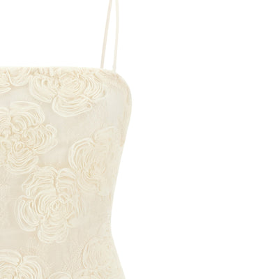 Rotate Birger Christensen Flower Mesh Tube Dress