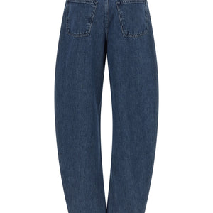 Rotate Birger Christensen Draped Barrel Leg Jeans
