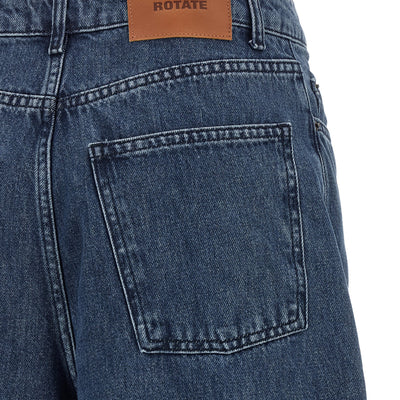 Rotate Birger Christensen Draped Barrel Leg Jeans