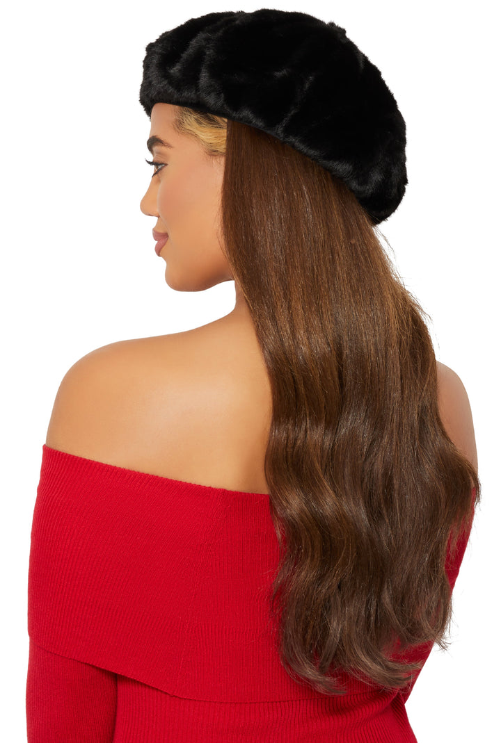 Faux Fur French Beret