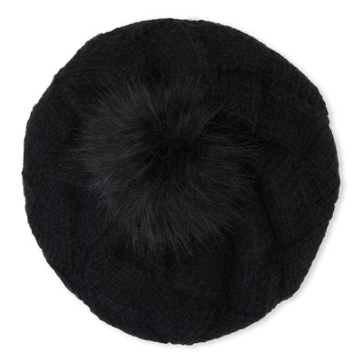 Pom Pom Knit Beret