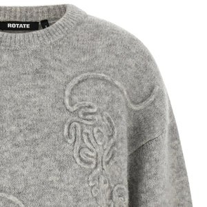 Rotate Birger Christensen 3d Flower Sweater