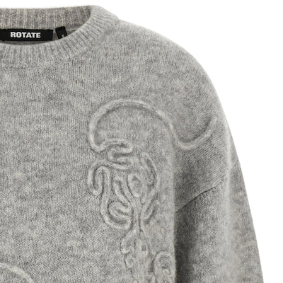Rotate Birger Christensen 3d Flower Sweater
