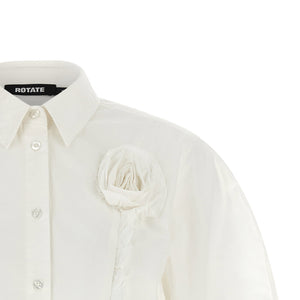 Rotate Birger Christensen 3d Floral Detail Shirt