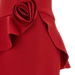 Rotate Birger Christensen 3d Floral Detail Dress