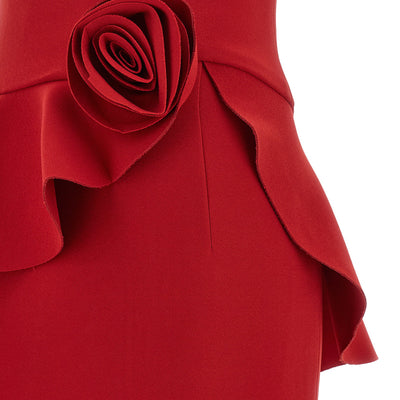 Rotate Birger Christensen 3d Floral Detail Dress