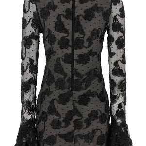 Rotate Birger Christensen Flower Mesh Dress