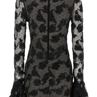Rotate Birger Christensen Flower Mesh Dress