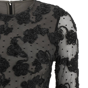 Rotate Birger Christensen Flower Mesh Dress