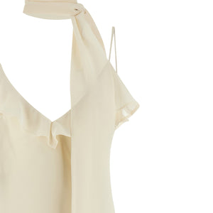 Rotate Birger Christensen Slip Dress With Scarf